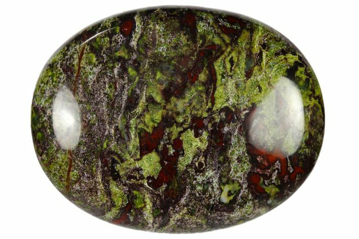 1.8" Polished Dragon's Blood Jasper Pocket Stone - Photo 1